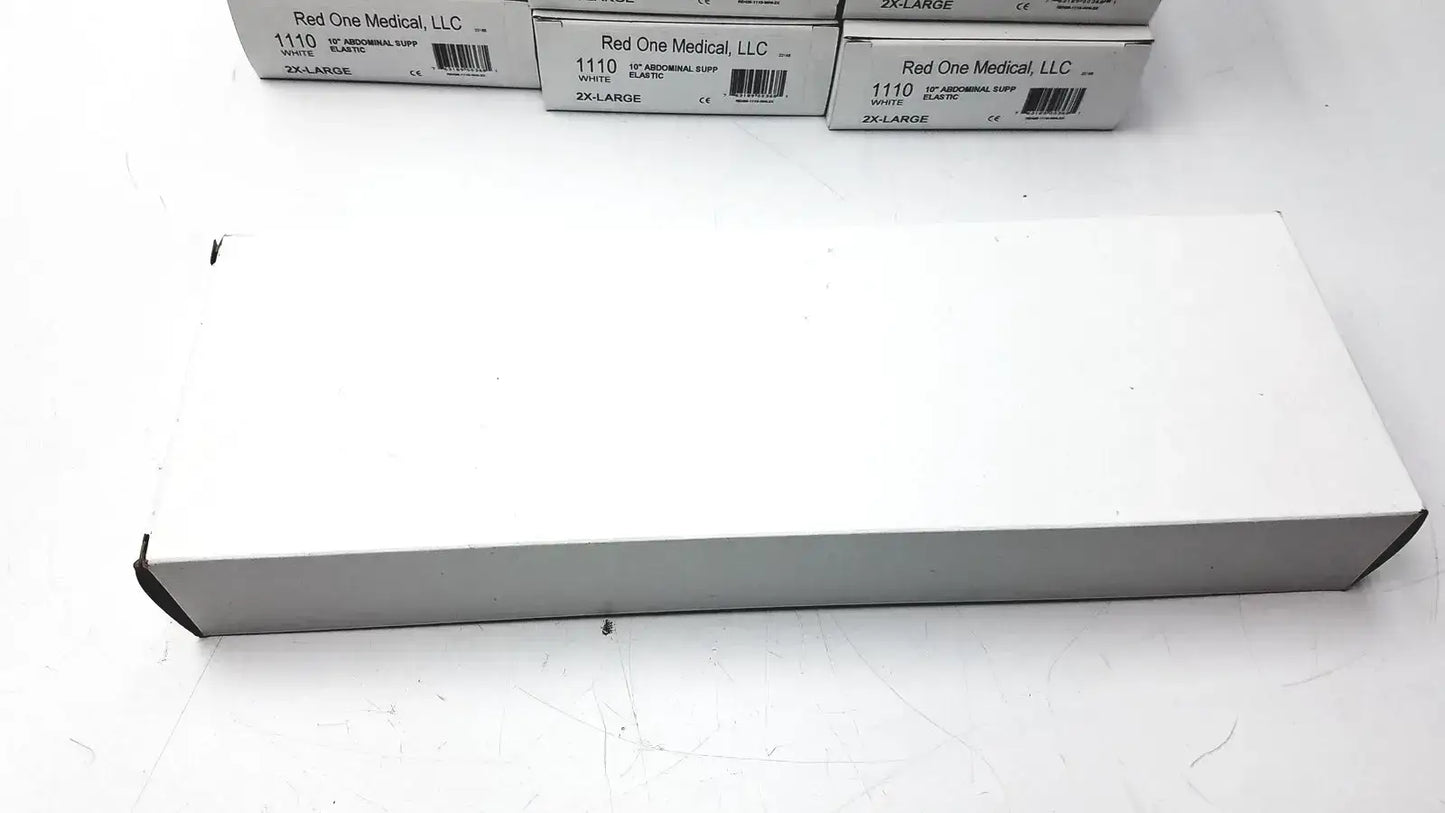 Red One Medical 1110 White 10" Abdominal Support Elastic Size 2X-L - Lot of 11 Abdominal Binder, new product photo 3