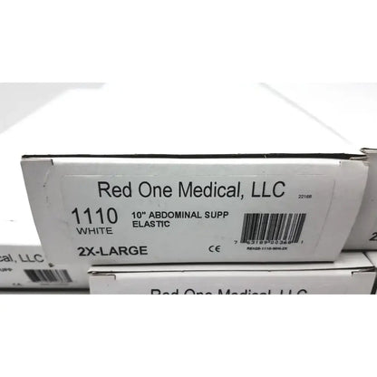 Red One Medical 1110 White 10" Abdominal Support Elastic Size 2X-L - Lot of 11 Abdominal Binder, new product photo 2