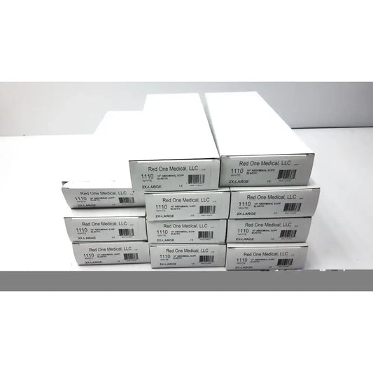 Red One Medical 1110 White 10" Abdominal Support Elastic Size 2X-L - Lot of 11 Abdominal Binder, new product photo 1
