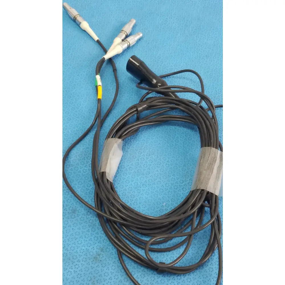 Reuse Medical Equipment Redel Cables Three LEMO Connectors Green Black White Multi-Connector Cable, second-hand product photo 3