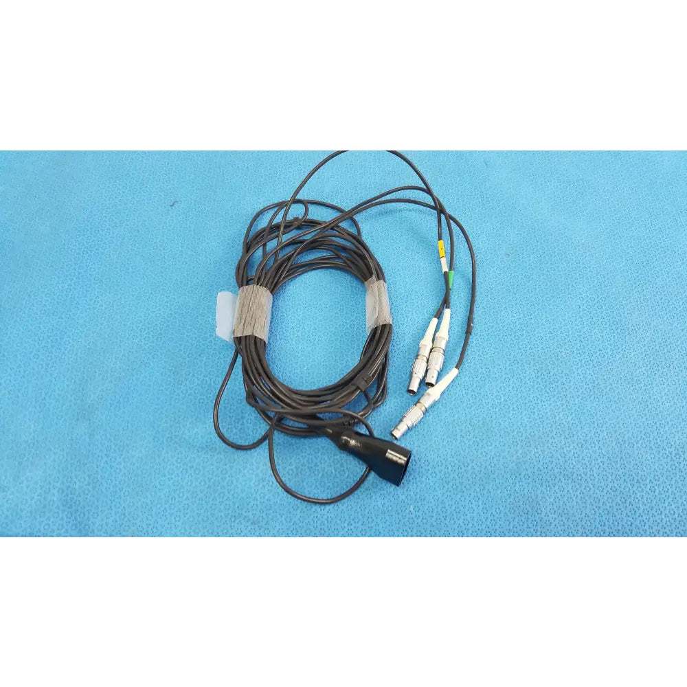 Reuse Medical Equipment Redel Cables Three LEMO Connectors Green Black White Multi-Connector Cable, second-hand product photo 4