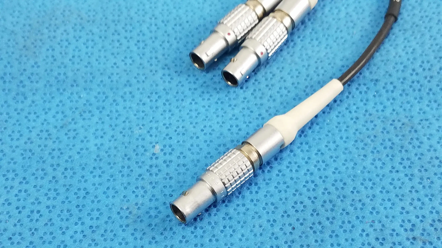 Reuse Medical Equipment Redel Cables Three LEMO Connectors Green Black White Multi-Connector Cable, second-hand product photo 6