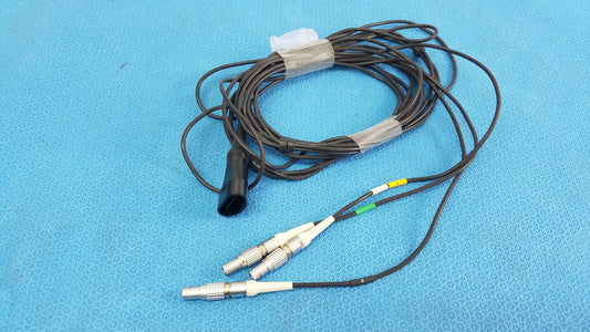 Reuse Medical Equipment Redel Cables Three LEMO Connectors Green Black White Multi-Connector Cable, second-hand product photo 1