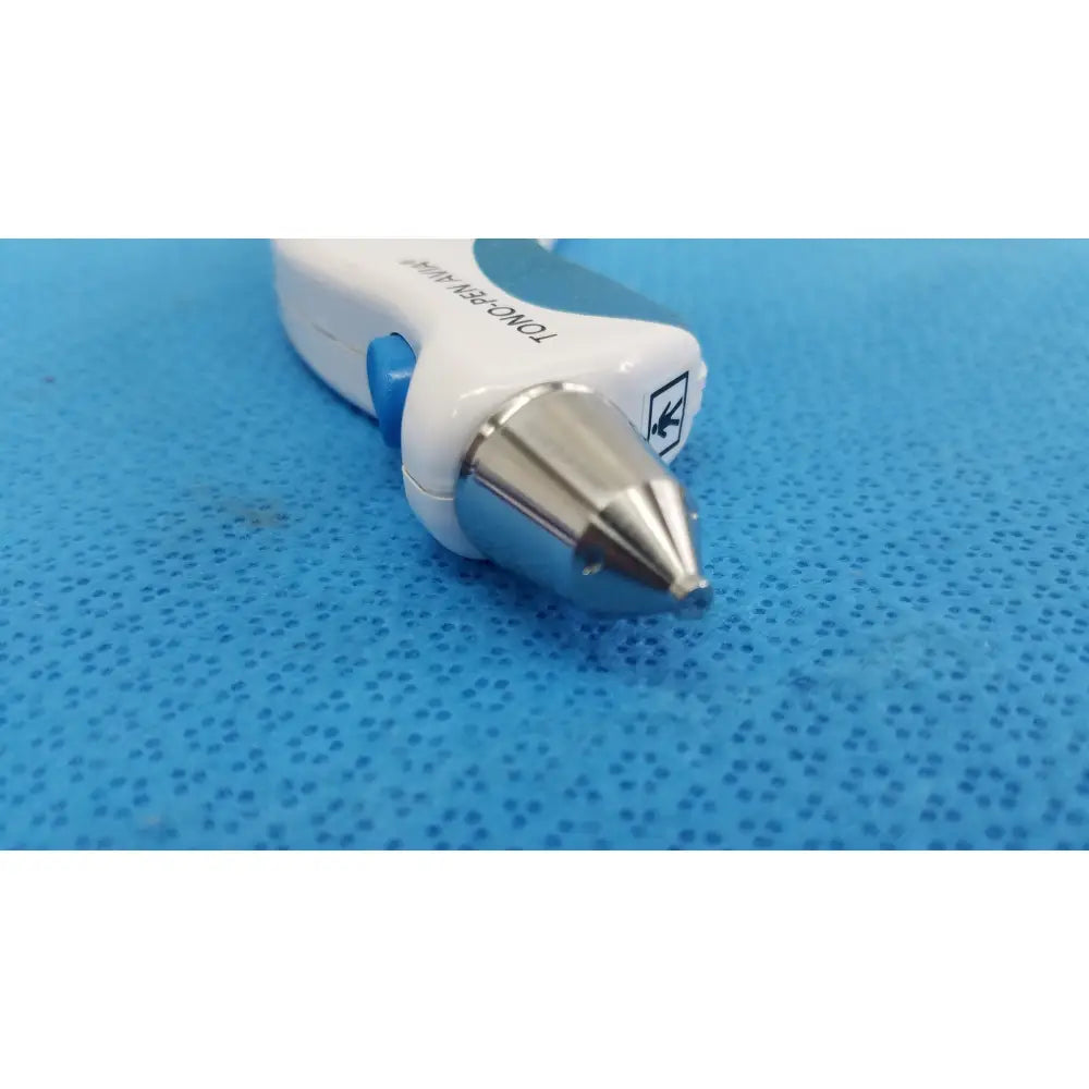 Reichert 230590 tono pen avia with sleek white teal body and metallic silver tip for avia applanation tonometer use
