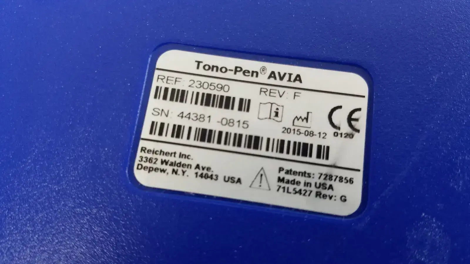 Reichert 230590 Tono Pen AVIA Handheld Tonometer with Case