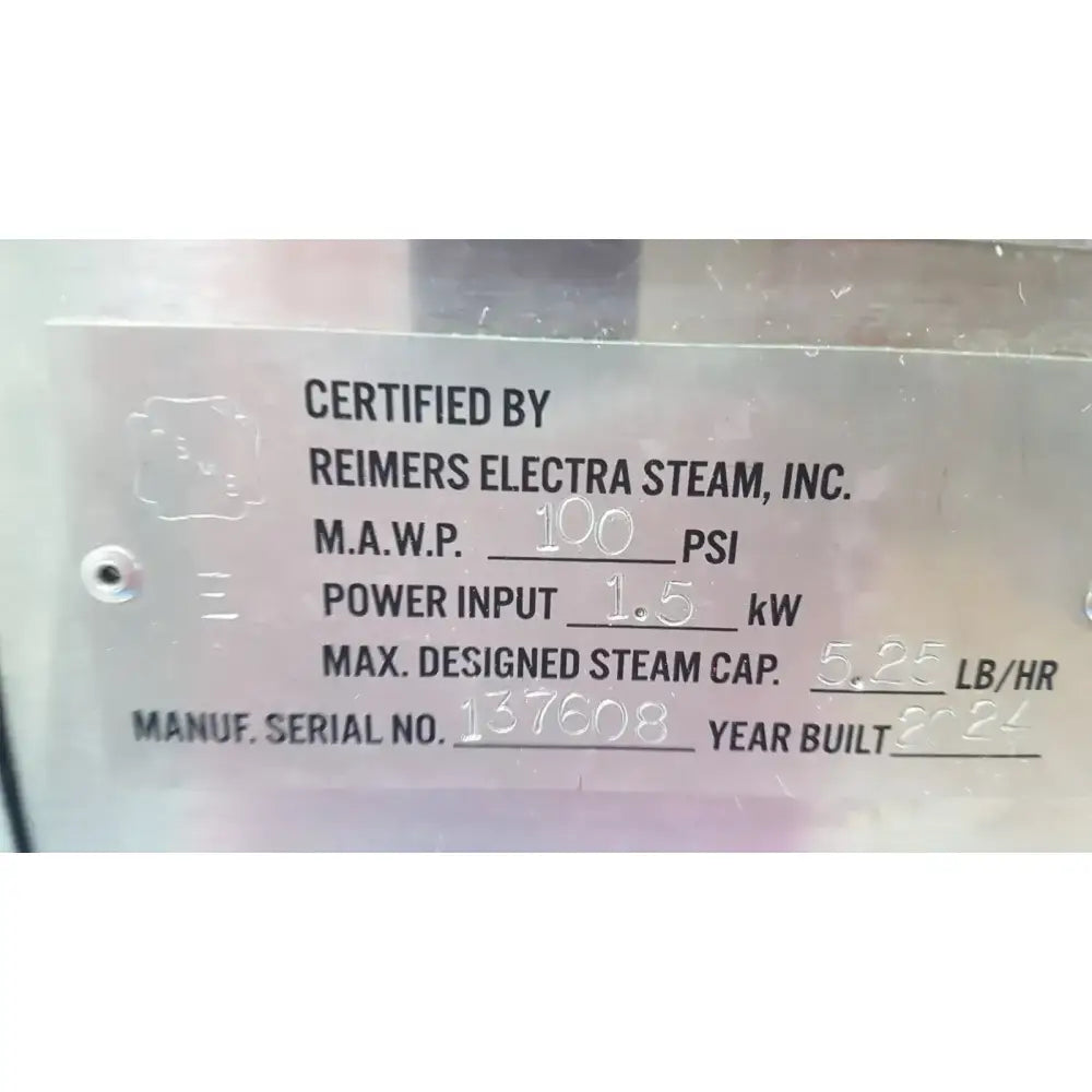 Reimers JR06 Steam-Cleaning Machine – Industrial Steam Cleaner Unit Steam-Cleaning Machine, second-hand product photo 7