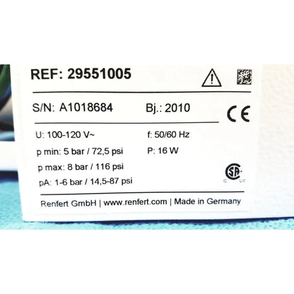Renfert Basic Quttro IS Ref 29551005 With One Tank Laboratory Sandblasting Unit, second-hand product photo 18