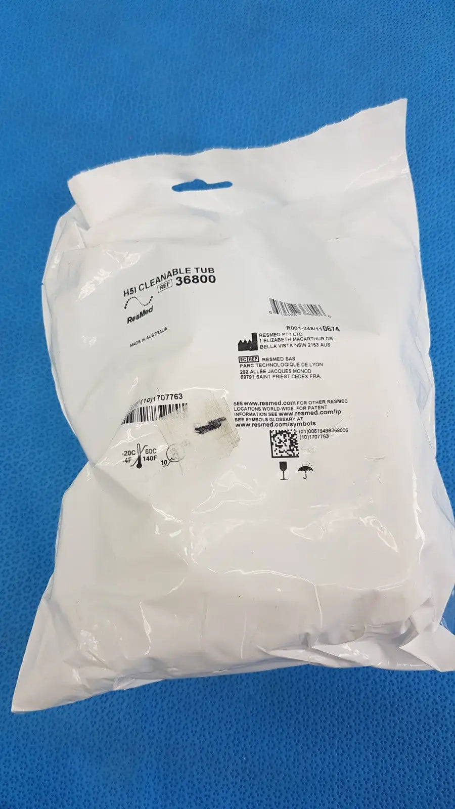 Reuse Medical ResMed H5i Cleanable Water Tub 36800 – Humidifier Chamber for S9 Series CPAP Parts, second-hand product photo 1