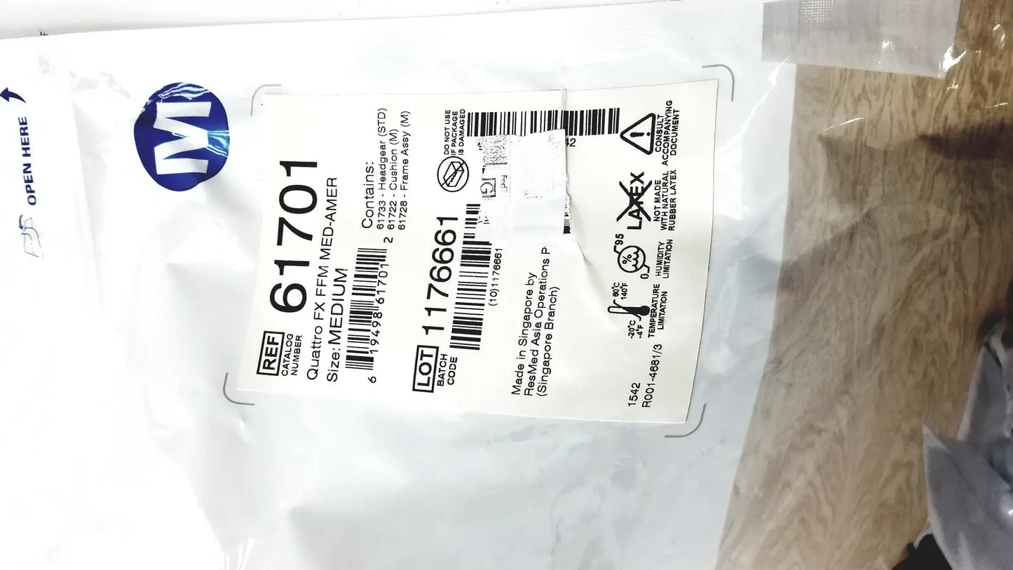 Resmed Quattro FX FFM Med-Amer Size Medium Ref 61701 CPAP Mask Component, second-hand product photo 3