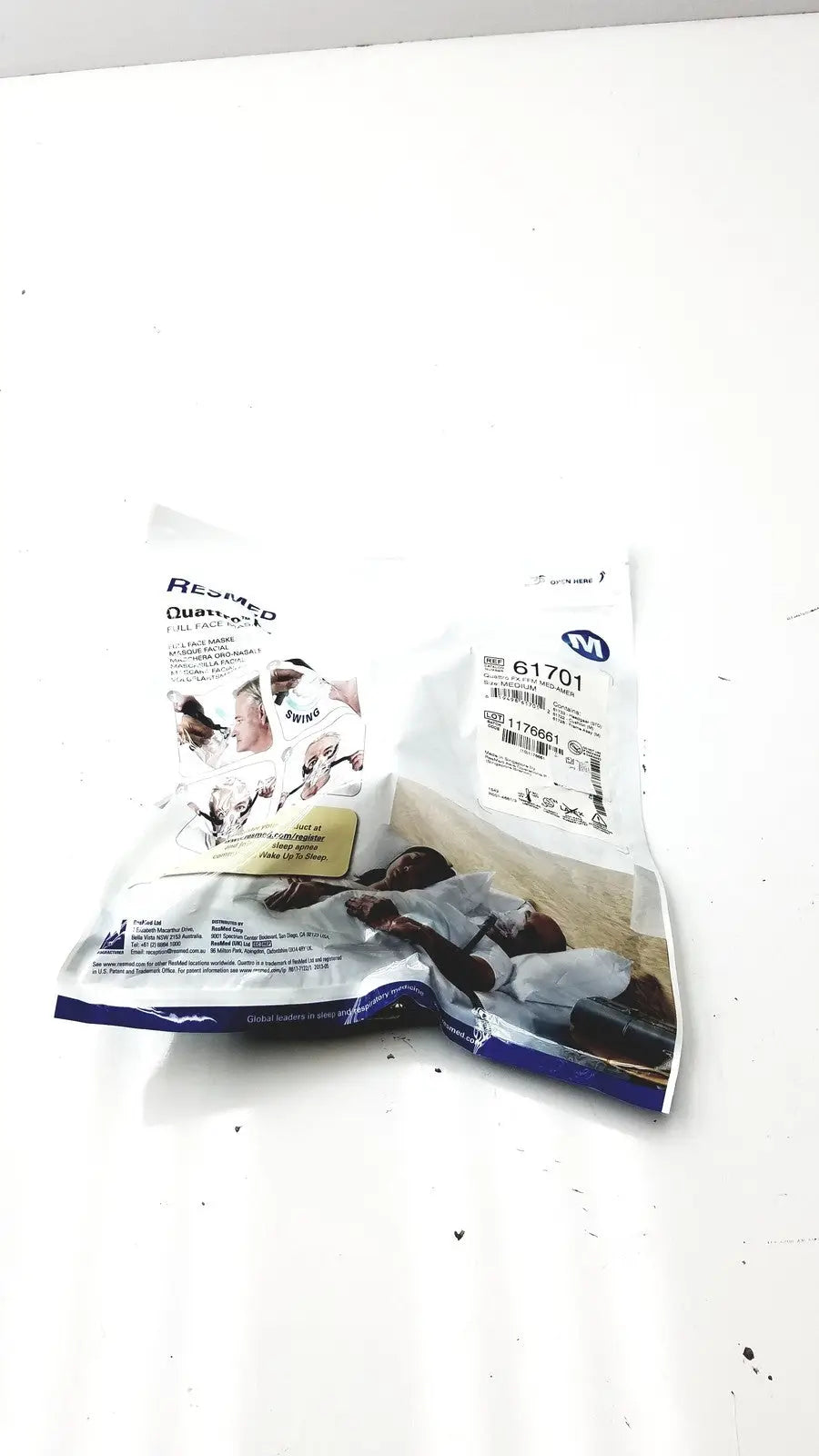 Resmed Quattro FX FFM Med-Amer Size Medium Ref 61701 CPAP Mask Component, second-hand product photo 1