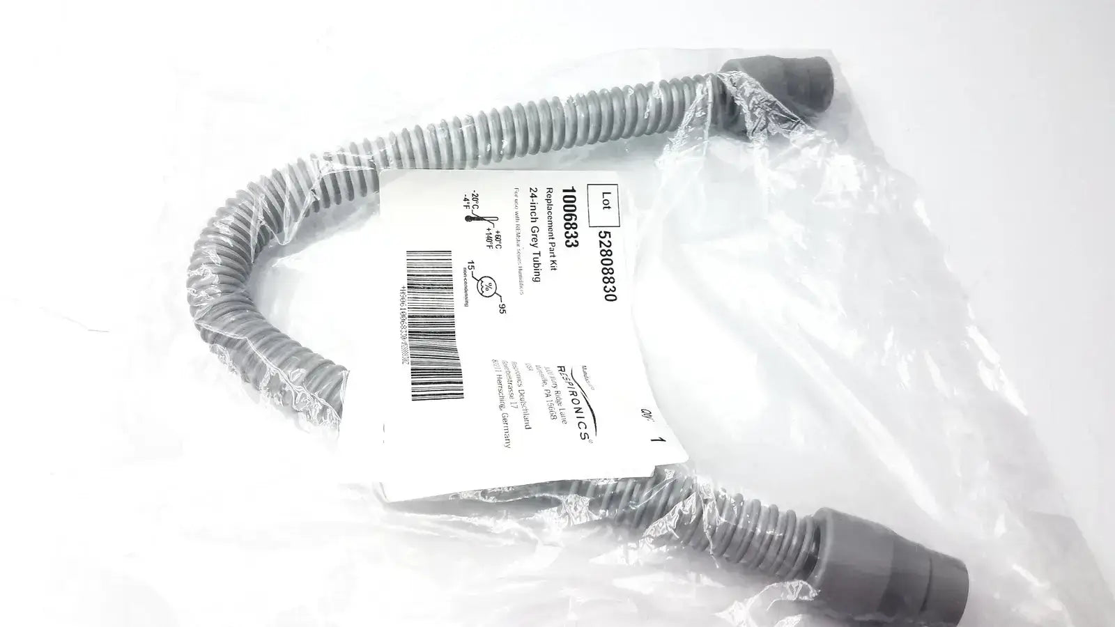 Respironics 1006833 Replacement Part Kit 24-inch Grey Tubing Replacement Parts, second-hand product photo 2