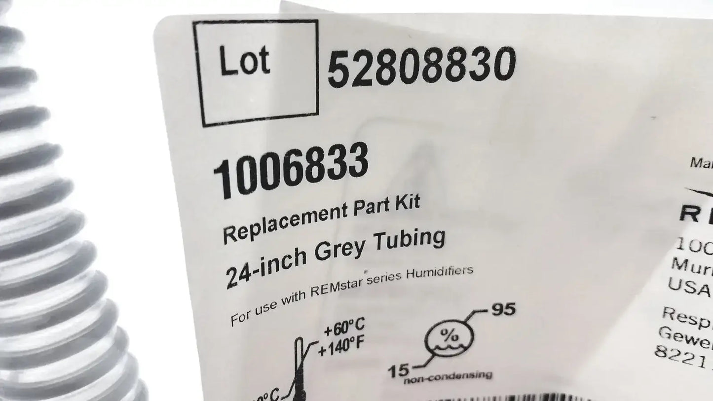 Respironics 1006833 Replacement Part Kit 24-inch Grey Tubing Replacement Parts, second-hand product photo 6