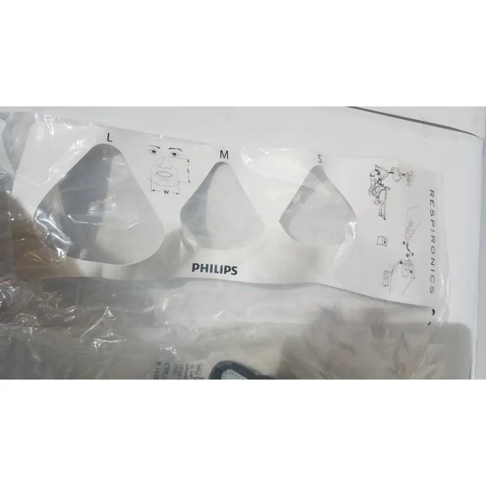 Philips respirocare mask sizing guide with l m s cutouts for af531 ee leak genuine oem reuse medical capstrap fitting