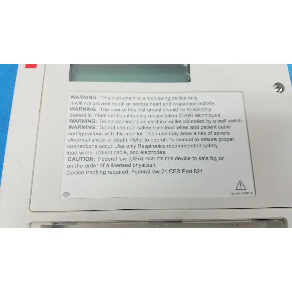 Respironics Smartmonitor 2 Apnea Monitor Ref 4002 Apnea Monitor, second-hand product photo 14
