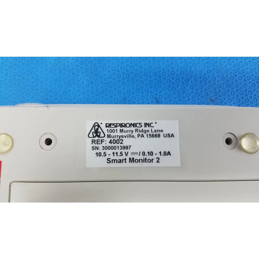 Respironics Smartmonitor 2 Apnea Monitor Ref 4002 Apnea Monitor, second-hand product photo 13