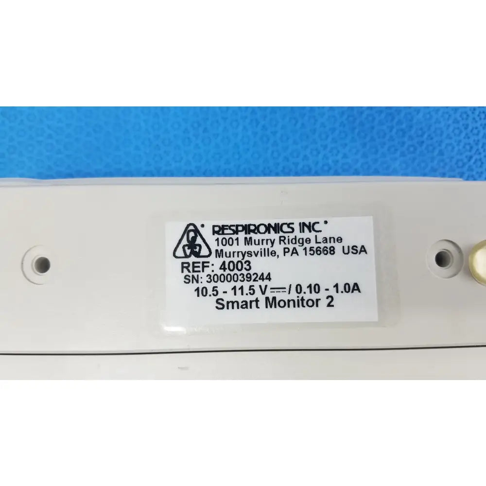 Respironics Smartmonitor 2 Apnea Monitor Ref 4003 Apnea Monitor, second-hand product photo 9