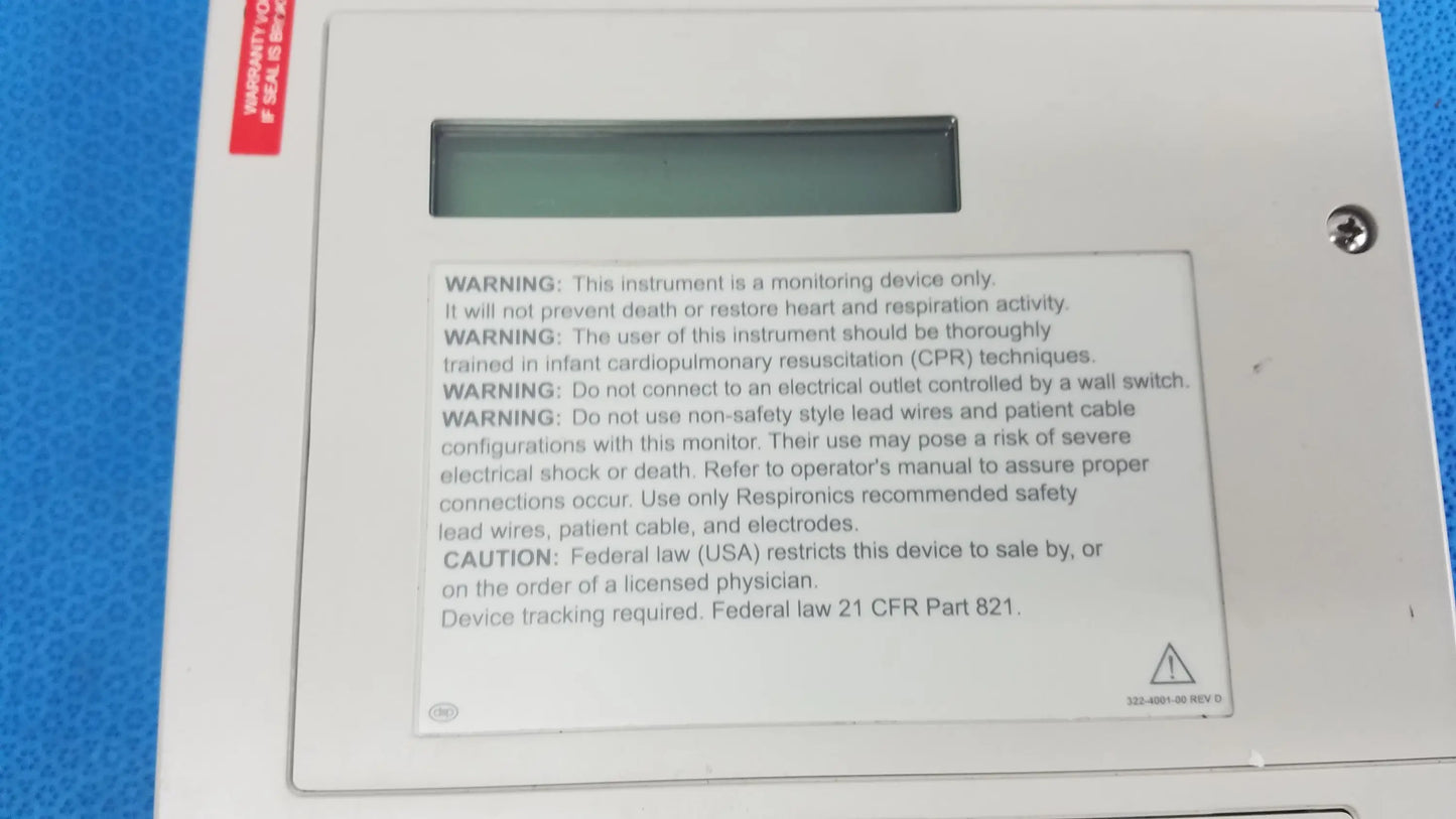 Respironics Smartmonitor 2 Apnea Monitor Ref 4003 Apnea Monitor, second-hand product photo 10