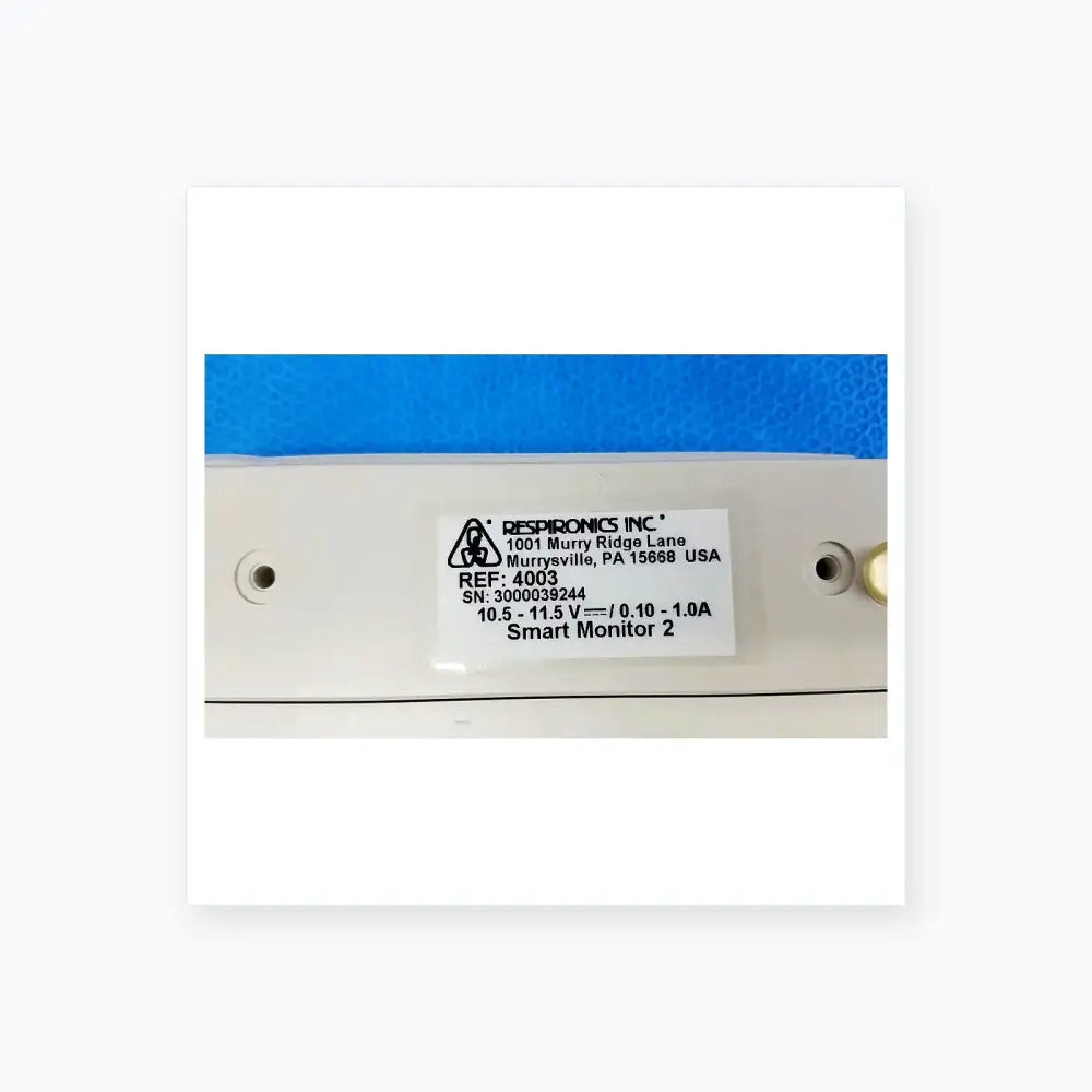 Respironics Smartmonitor 2 Apnea Monitor Ref 4003 Apnea Monitor, second-hand product photo 9