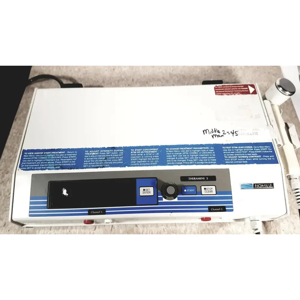 Reuse Medical Rich-Mar Theramini 3C Combo Ultrasound/Electrical Stimulation Unit Ultrasound Therapy Units, second-hand product photo 1