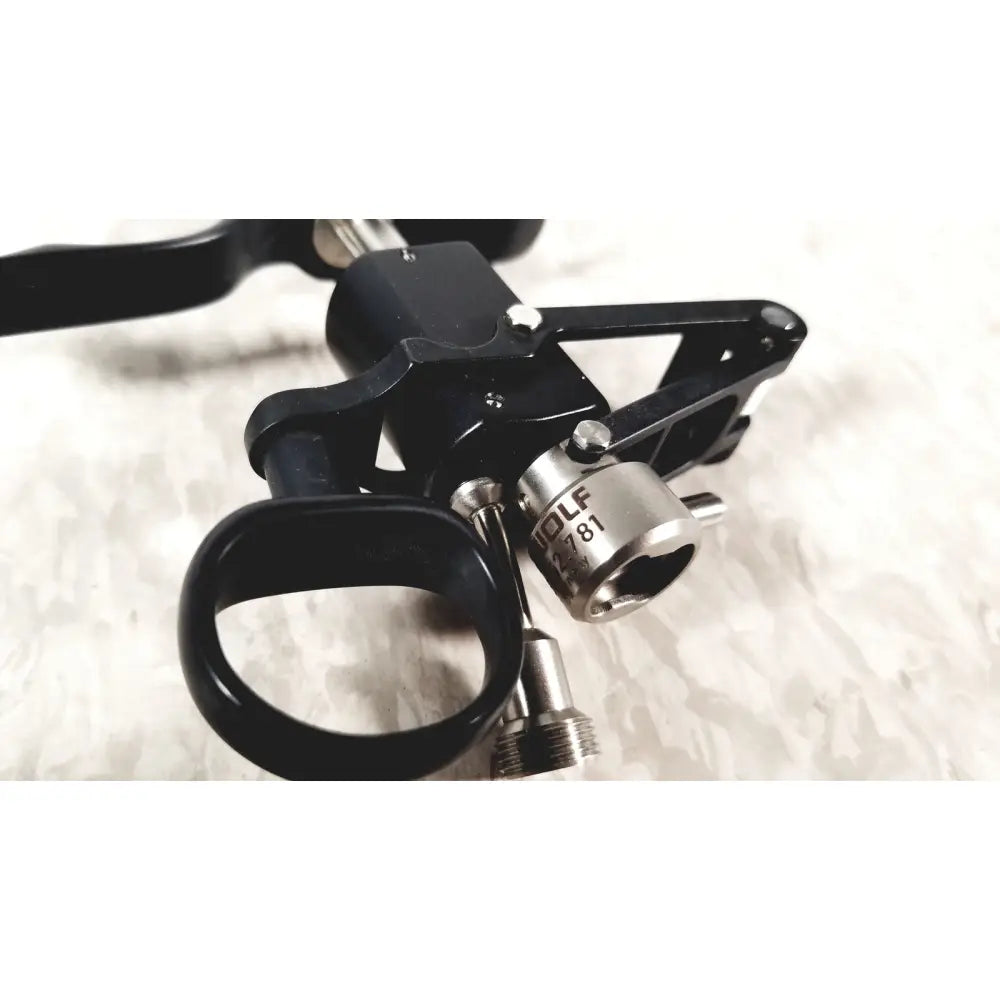 Black metal bicycle handlebar brake lever with silver adjustment knob engraved wolf 2781 for richard wolf m821800 resectoscope reuse medical