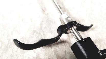 Black ergonomic handle with metallic shaft of richard wolf m821800 resectoscope designed for precision reuse medical use