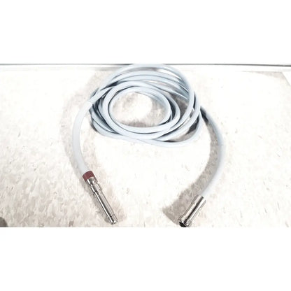Gray coiled audio cable with metallic xlr connectors and red band for richard wolf 8585.024 mini cystoscope tray