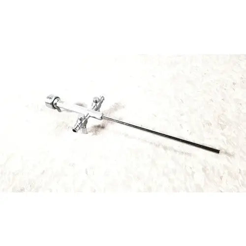 Silver richard wolf 8852.03 sheath with long slender shaft and multiple articulated joints for reuse medical use