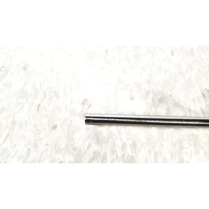 Richard Wolf 8933.01 sleek metallic silver 7mm endoscope sheath with smooth finish and two holes near one end