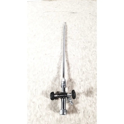 Silver richard wolf urology deflecting bridge with long slender shaft and black handles for endoscopy use