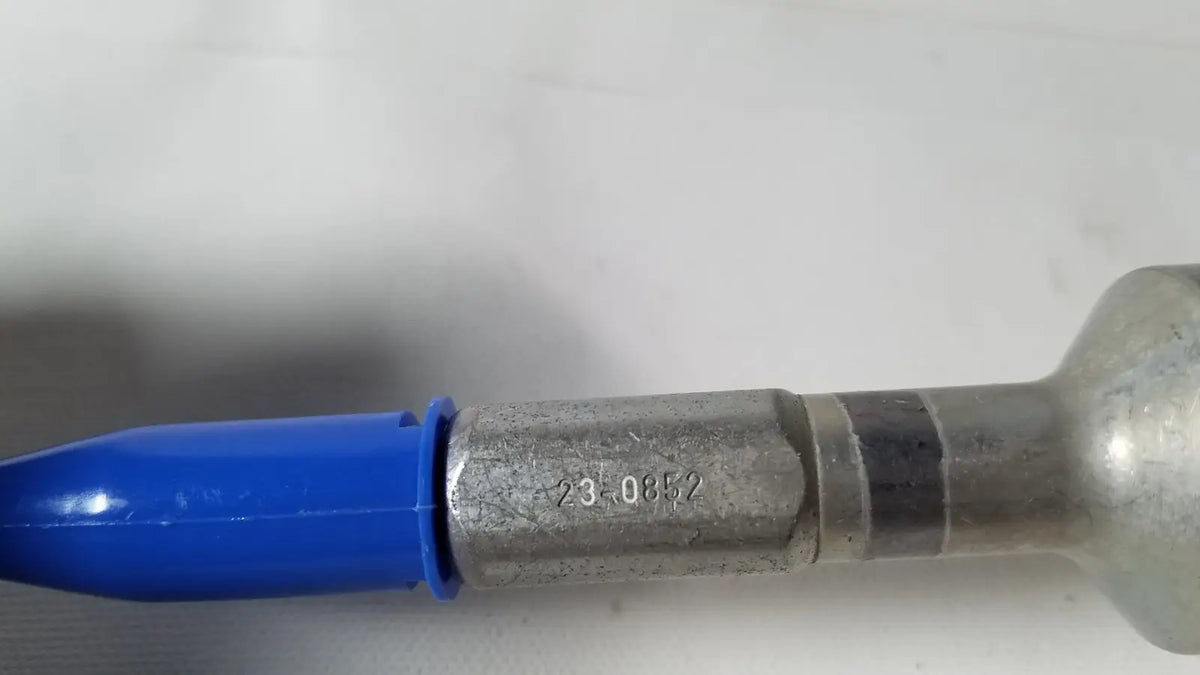 Richards wolf 4.0 mm 70° arthroscope with blue plastic-tipped metal fuel injector and engraved serial number for reuse medical