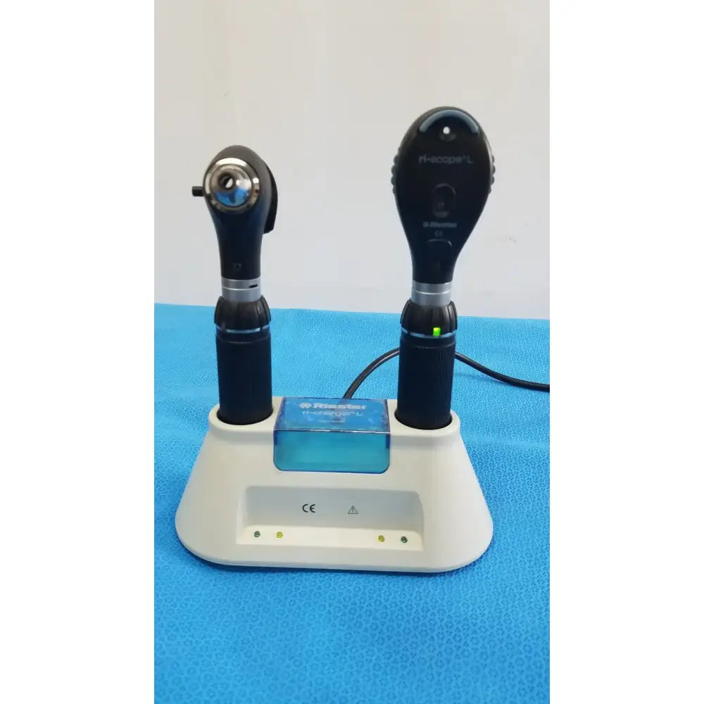 Reuse Medical Riester Ri-Charger L Charging Base with Otoscope and Ophthalmoscope Otoscopes & Ophthalmoscopes, as-is (for parts) product photo 1
