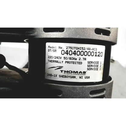 Thomas Rietschle Thomas Pressure Pump Compressor Model K48ZZDZH3250 Pressure Pump Compressor, second-hand product photo 11