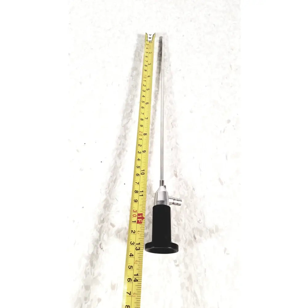 Rigid cystoscope 94509 with silver metallic shaft and black handle designed for reuse medical applications