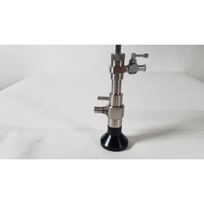 Stainless steel rigid hysteroscopes endonest endoscope with black rubber base and multiple adjustment knobs