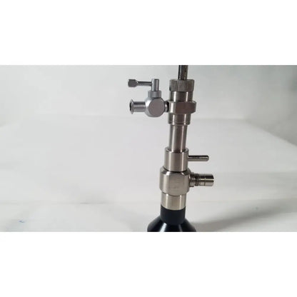 Stainless steel surgical light with black rubber base and adjustable knobs for rigid hysteroscopes endonest endoscope 01206