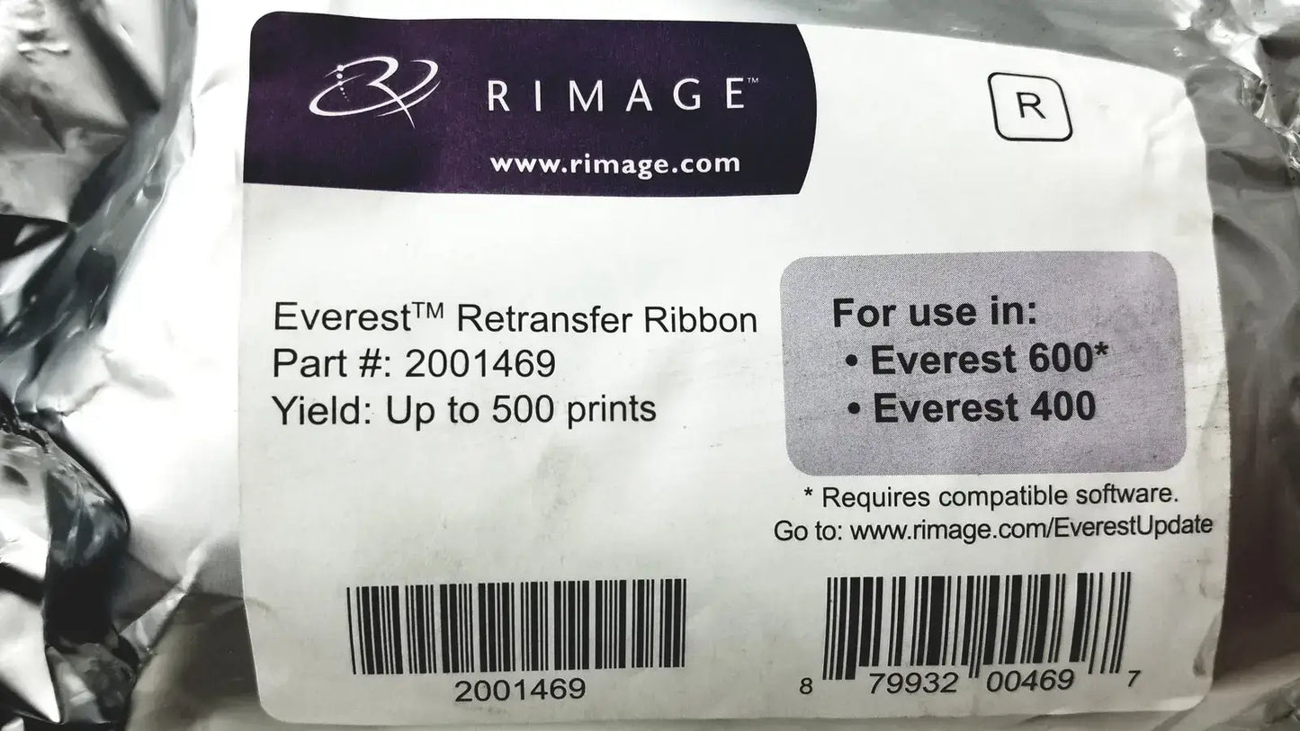 RIMAGE 2001469 Everest 600 / 400 Retransfer Ribbon Up to 500 Prints Retransfer Ribbon, second-hand product photo 5