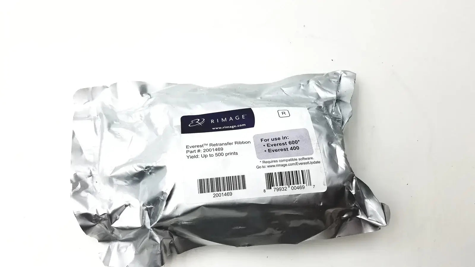 RIMAGE 2001469 Everest 600 / 400 Retransfer Ribbon Up to 500 Prints Retransfer Ribbon, as-is (for parts) product photo 1