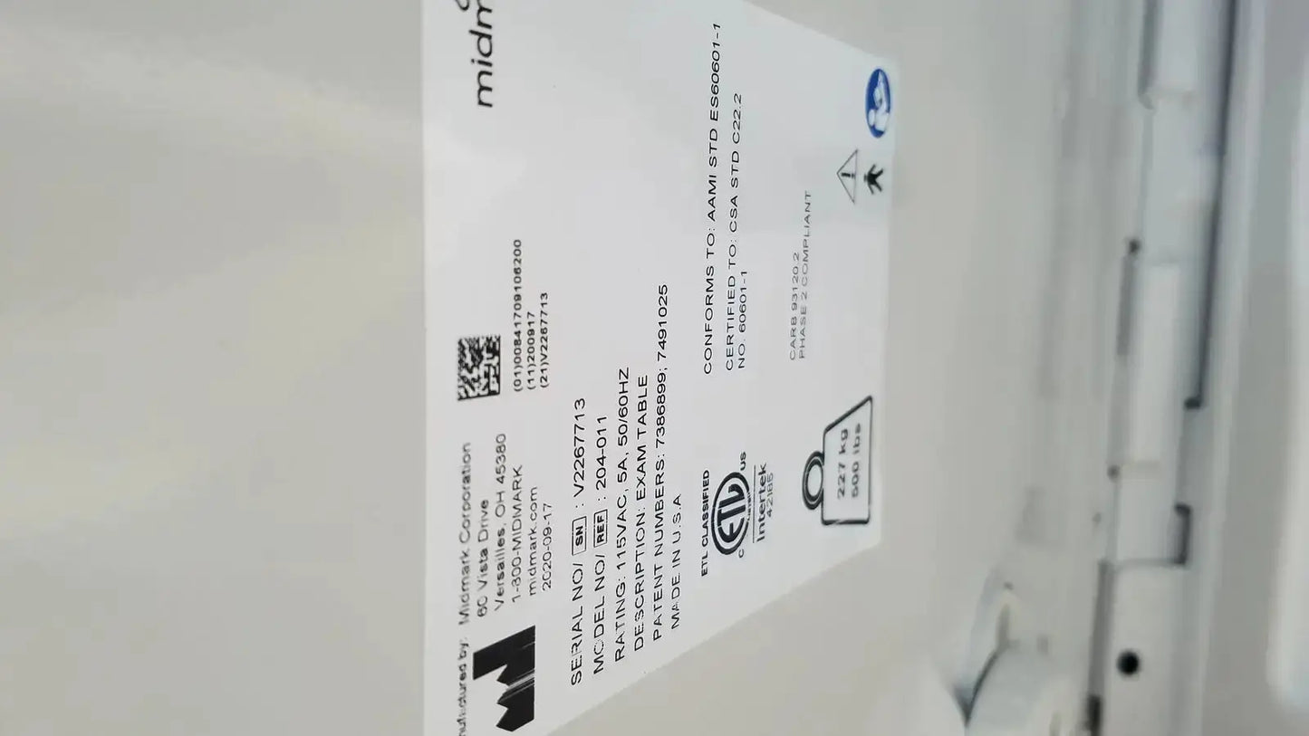 Ritter by Midmark Exam Table Model 204-011 Exam Table, second-hand product photo 20