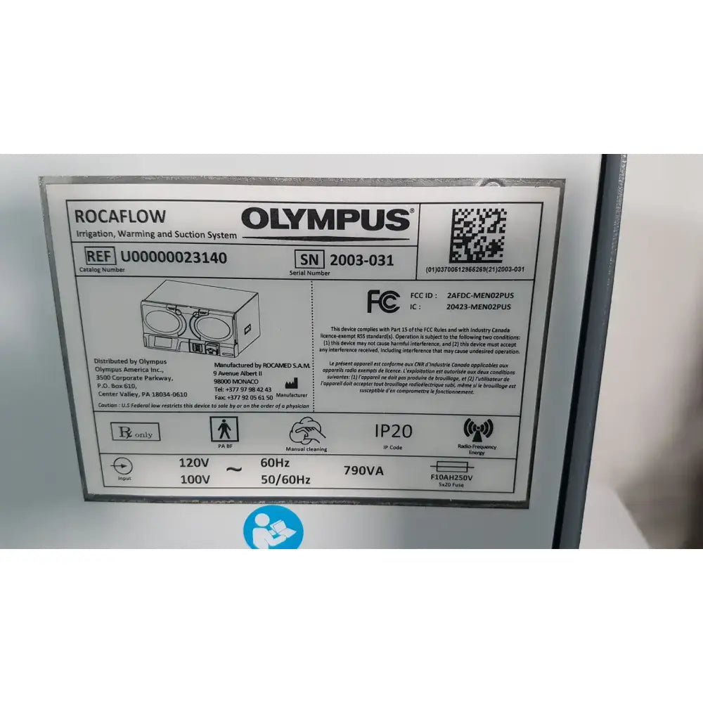 Olympus Rocaflow Olympus U00000023140 Fluid Management System Console Fluid Management System Console, as-is (for parts) product photo 11