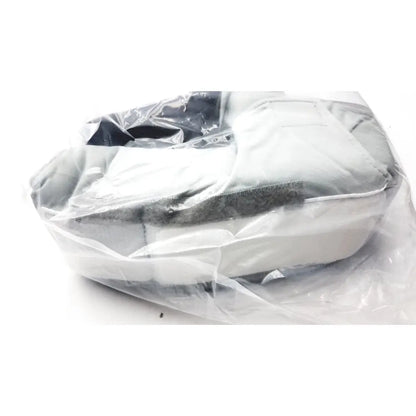 Gray and black insulated lunch bag with textured fabric exterior wrapped in plastic for rooke soft afo hfs104 removable use