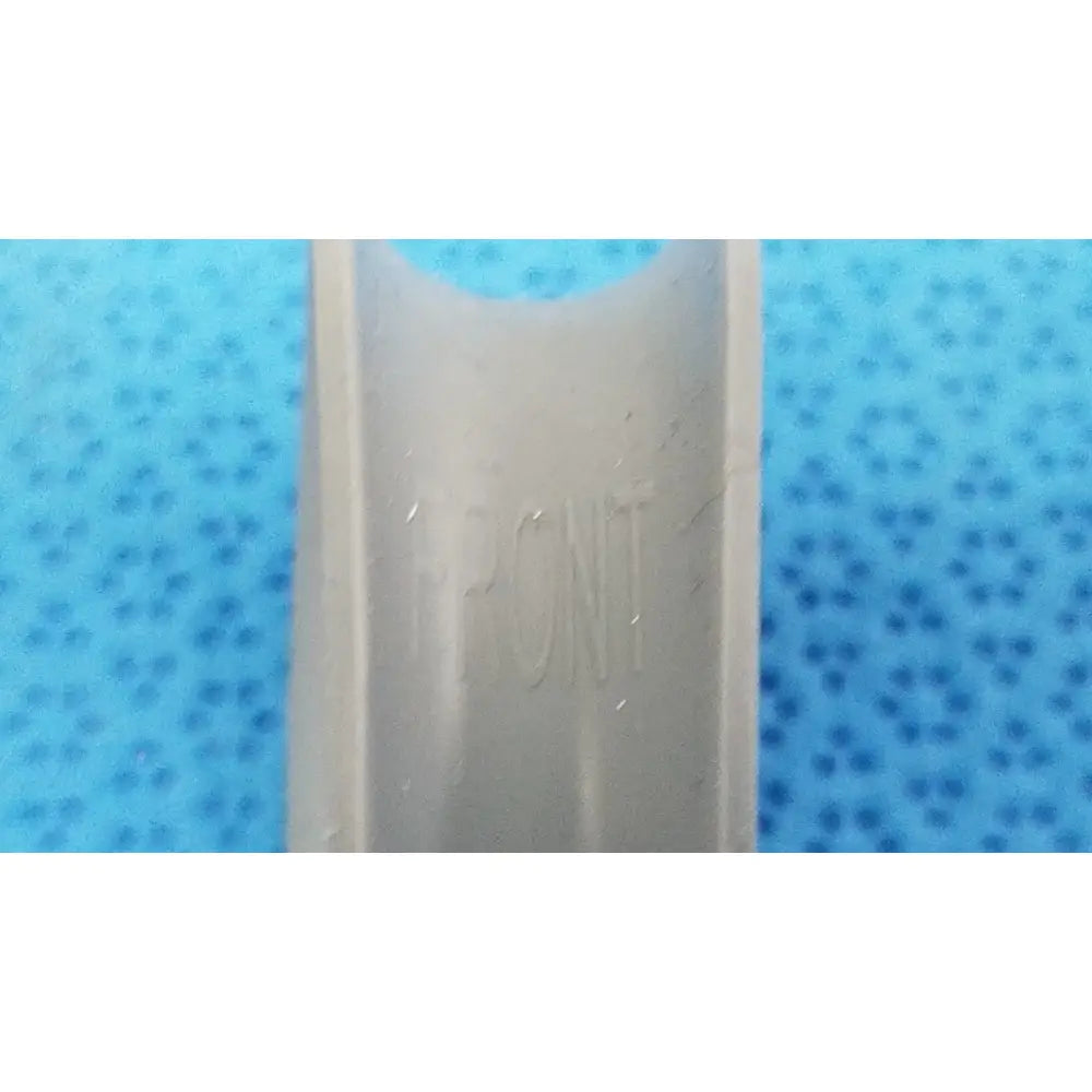 Gray rubber ring juul pod made of plastic with juul engraved for reuse medical purposes front and back view