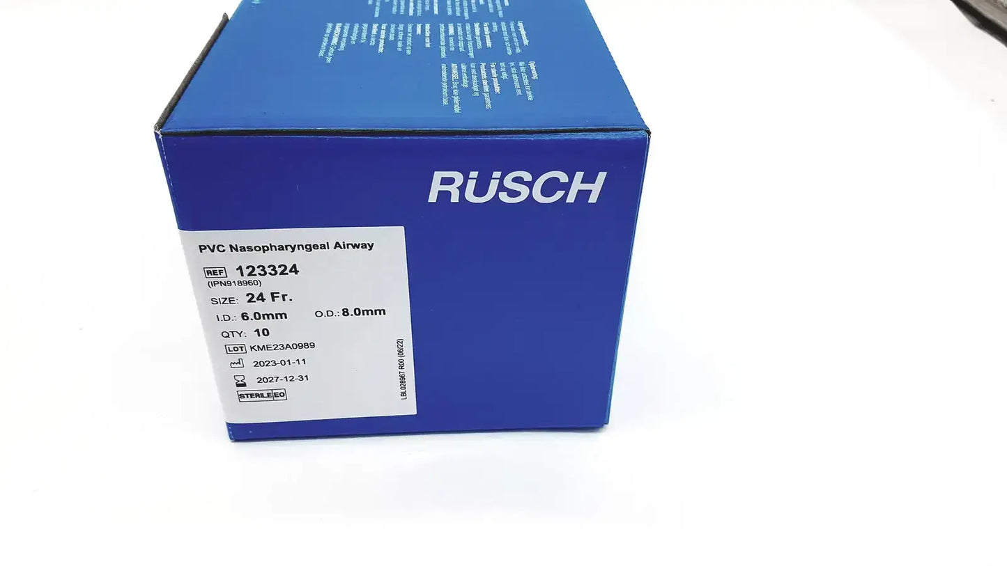 Rusch PVC Nasopharyngeal Airway Size 24 Fr. Ref: 123324 QTY 10 Nasopharyngeal Airway, new product photo 1