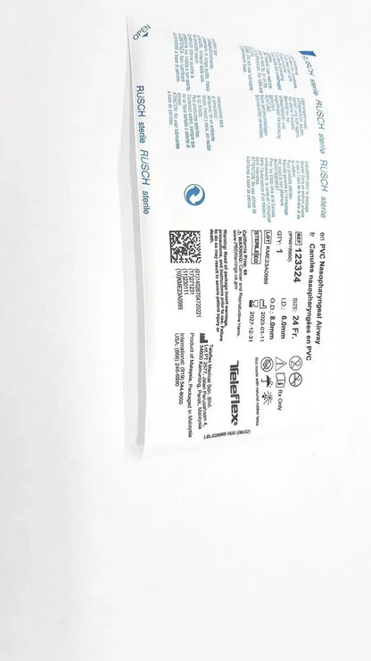 Rusch PVC Nasopharyngeal Airway Size 24 Fr. Ref: 123324 QTY 10 Nasopharyngeal Airway, new product photo 6