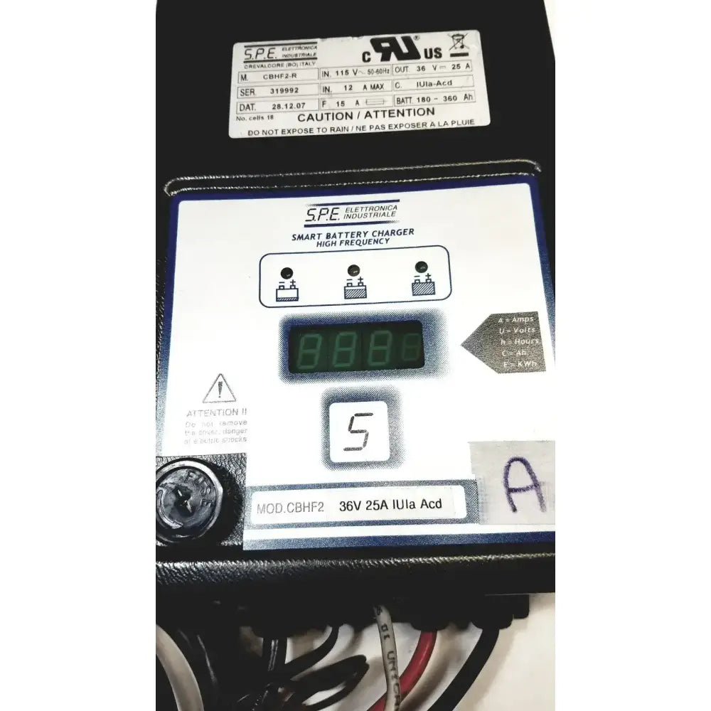S.P.E. Electronica Industriale S.P.E. CBHF2-R Electronica Industriale Made In Italy Battery Charger 36V Battery Charger, second-hand product photo 4