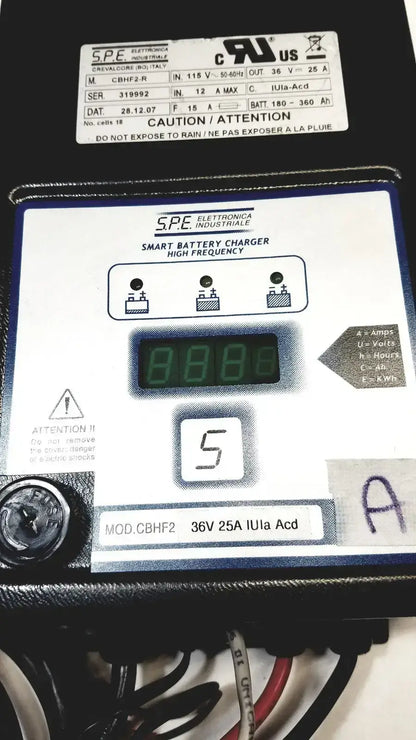 S.P.E. Electronica Industriale S.P.E. CBHF2-R Electronica Industriale Made In Italy Battery Charger 36V Battery Charger, second-hand product photo 4