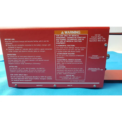 S-Scort 40014B Portable Regulator Suction Unit - Portable Regulator Suction Unit
