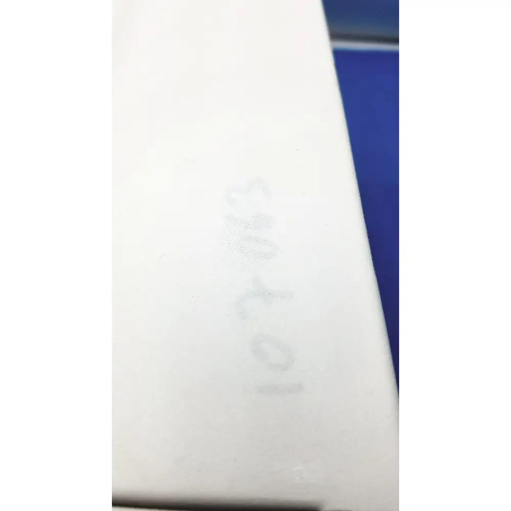 White rectangular box with faint gray embossed text 107063 for SafEvac smoke evacuator EV 09EV063 reuse medical device
