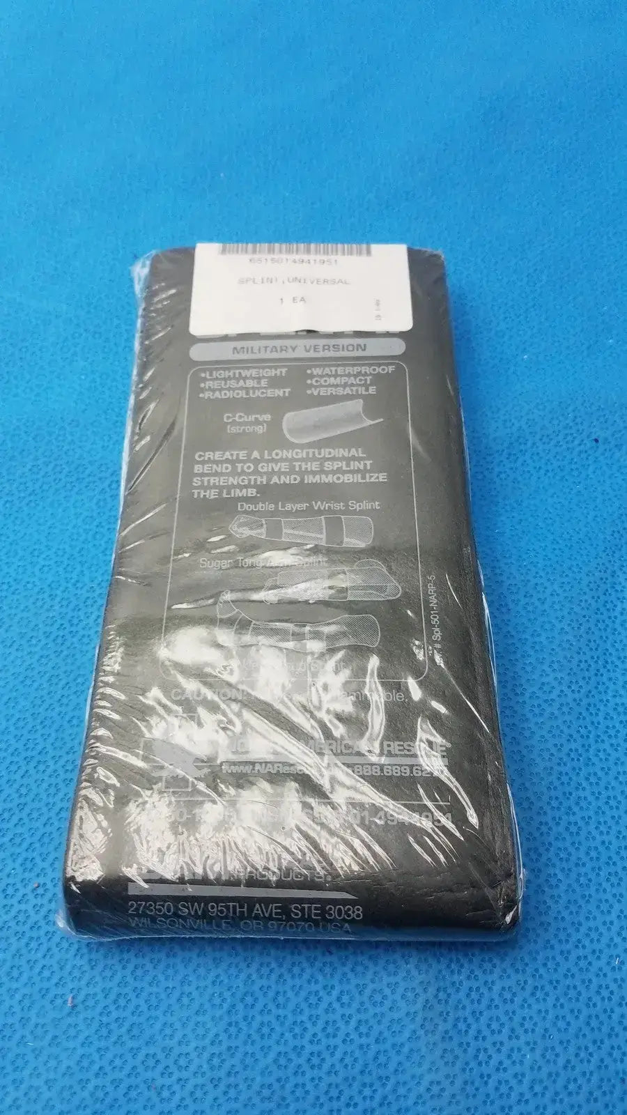 Sam Medical Products Universal Splint PN 50-1005 Immobilization Splint, second-hand product photo 1