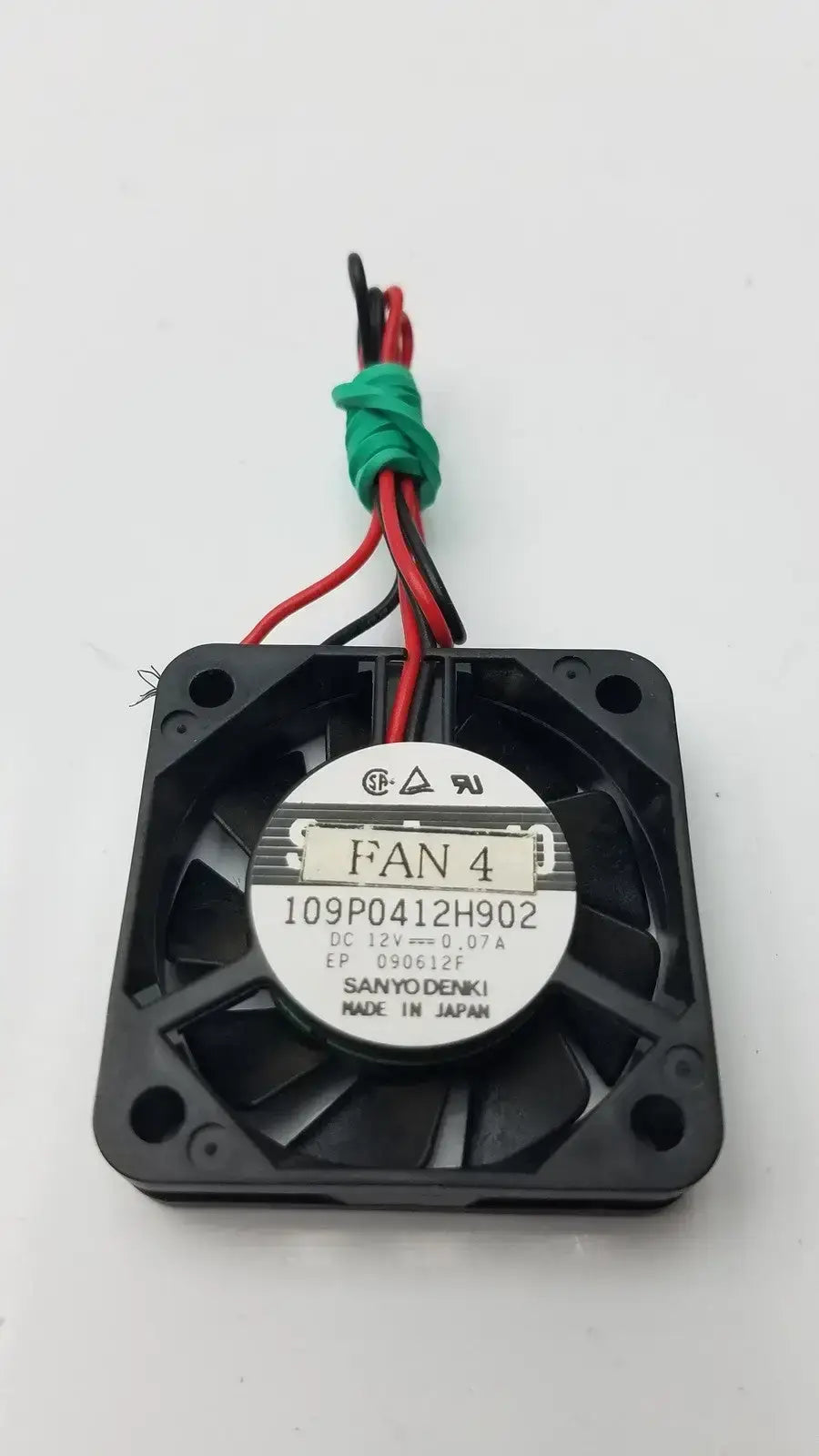 Sanyo Denki Cooling Fan 4 109P0412H902, 40x10mm 12VDC DC Axial Fan, second-hand product photo 6