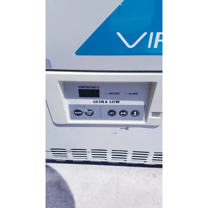 Control panel of sanyo vip series ultra low temperature freezer mdf-c8v1 with digital display and function buttons